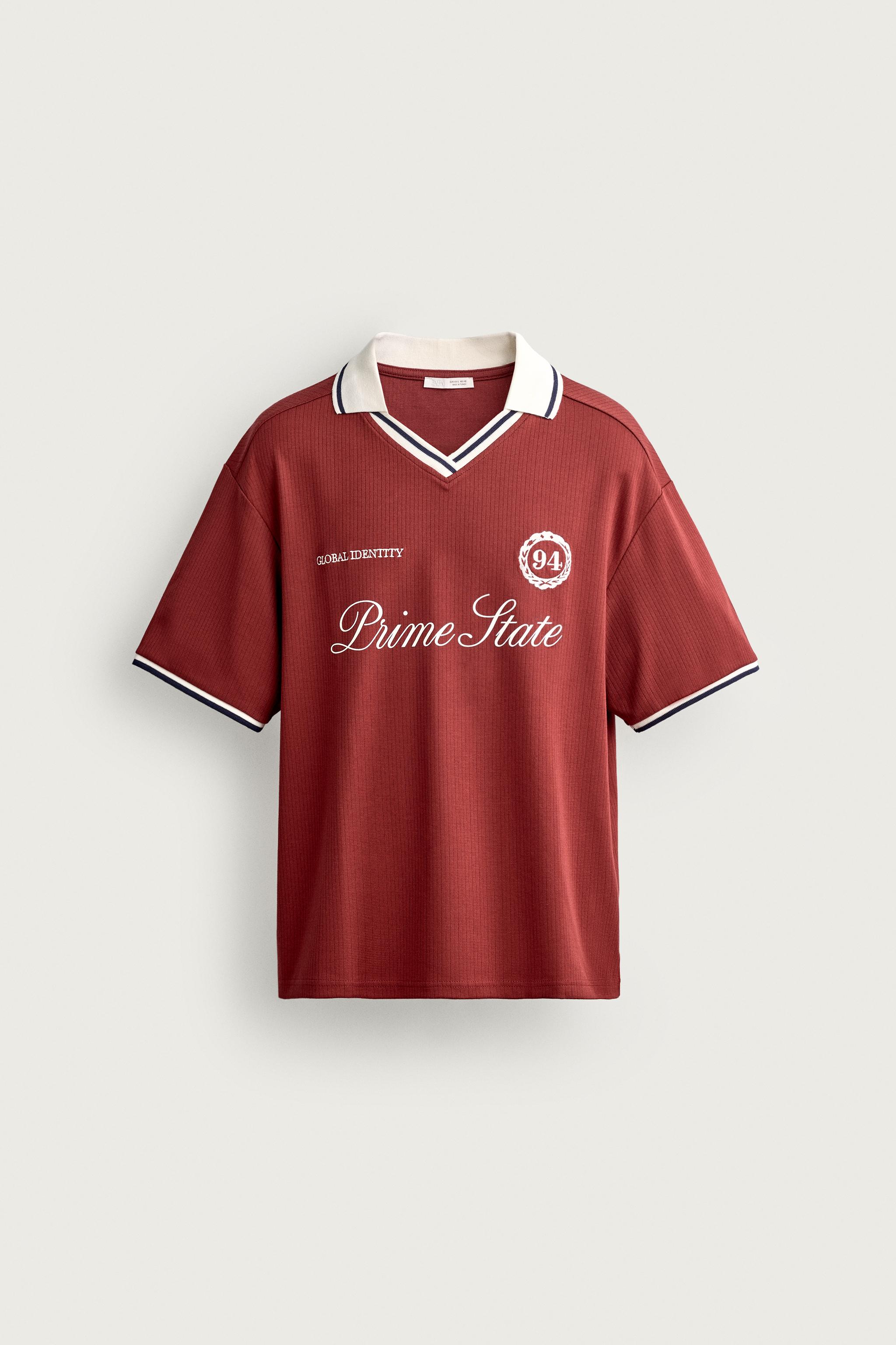POLO COUPE RELAXED FOOTBALL RÉTRO